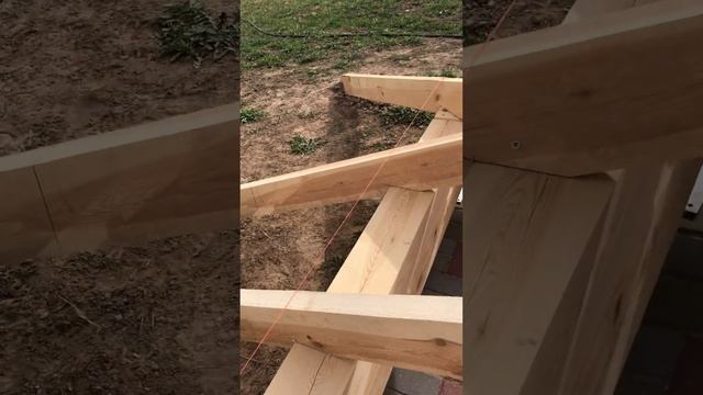 Беседка своими руками из дерева. 1 этап смотреть онлайн