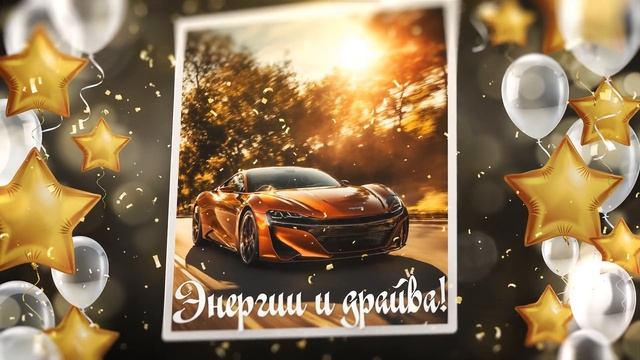 💖 Поздравление с днем рождения мужчине. Красивая видео открытка. смотреть онлайн