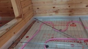 Тёплый пол в бане