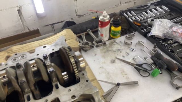 Кап ремонт ДВС Hyundai Kia G4FC после гидроудара