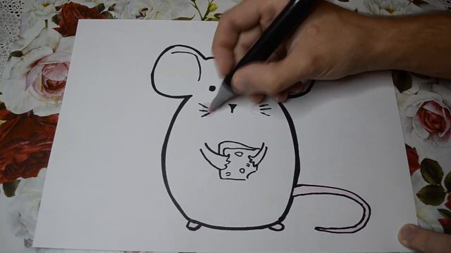 Рисуем Мышонка с сыром смотреть онлайн