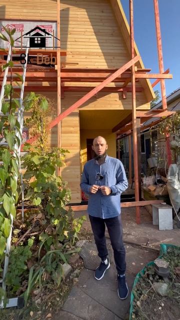 Приехали на стройку дома габаритами 5х6, мансардой 4х5, ? смотреть онлайн