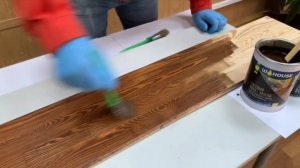 Масло воск для дерева. Нанесение состава на древесину.