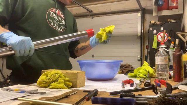 Triumph Tiger 1050 Revival (4 20) Dismantle And Revision Of A OEM Showa Front Fork