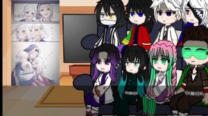 Hashiras react to Ubuyashiki / Реакция столпов на Убуяшики/(1/1) / [рус/eng] / gacha club
