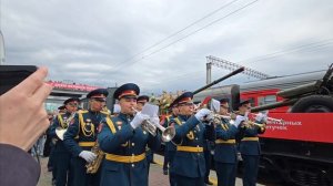 День Победы, как он был от нас далек, военный духовой оркестр, поезд Победы, Новосибирск