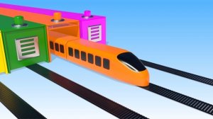 Цветные поезда // Учим цвета // Развивающие мультики для детей