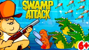 Swamp Attack - АТАКА БОЛОТНЫХ ЗОМБИ - ЗАЩИТИ СВОЙ ДОМ - МУЛЬТИК ИГРА.
