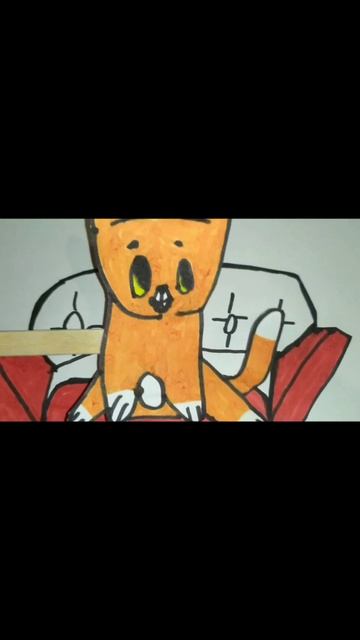 Хозяин чувствует себя няшно #нарисованный Симбочка #Симбочка