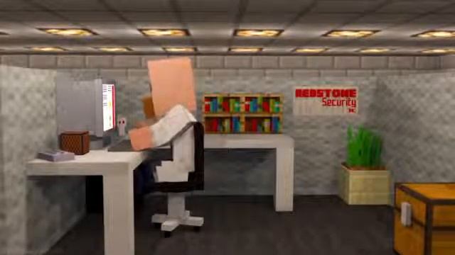Офис жителей Minecraft мультики,прикол!!! смотреть онлайн
