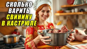 Сколько варить свинину в кастрюле
