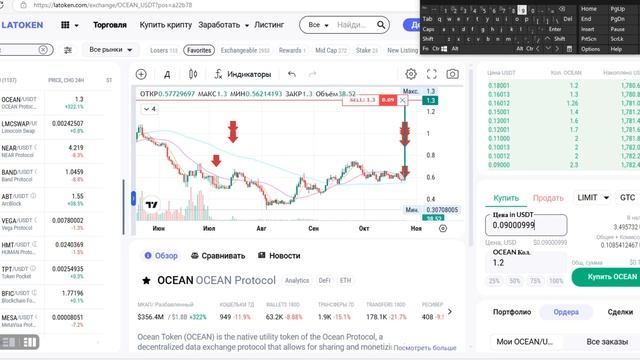 Три месяца в OCEANe и вот награда +500%. Биткоин и новые каче смотреть онлайн