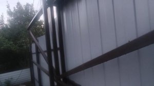 Телескопические  откатные ворота, второе видео при св?