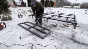 Банный чан посреди озера своими руками (Основание. фун