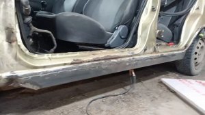 замена порогов Daewoo nexia