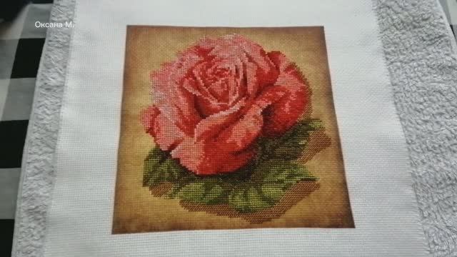 Роза от Риолис. Вышивка.mp4