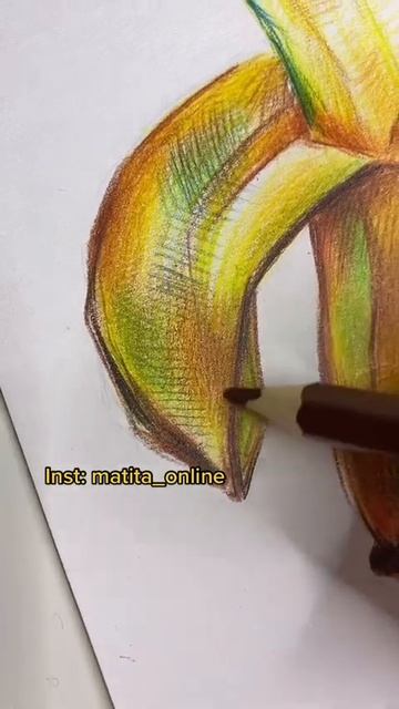 Нарисовать банан ПРОСТО! #shorts смотреть онлайн