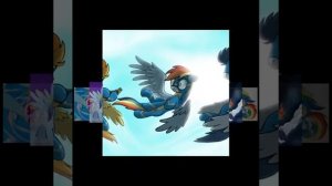 Радуга дэш и Соарин  волтерболт ( песня ангел)