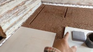 Сухая стяжка на деревянный пол ч.2