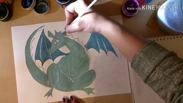 Как нарисовать дракончика смотреть онлайн