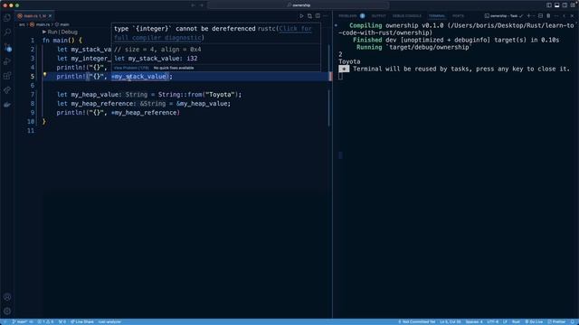 6.011. The Dereference Operator смотреть онлайн