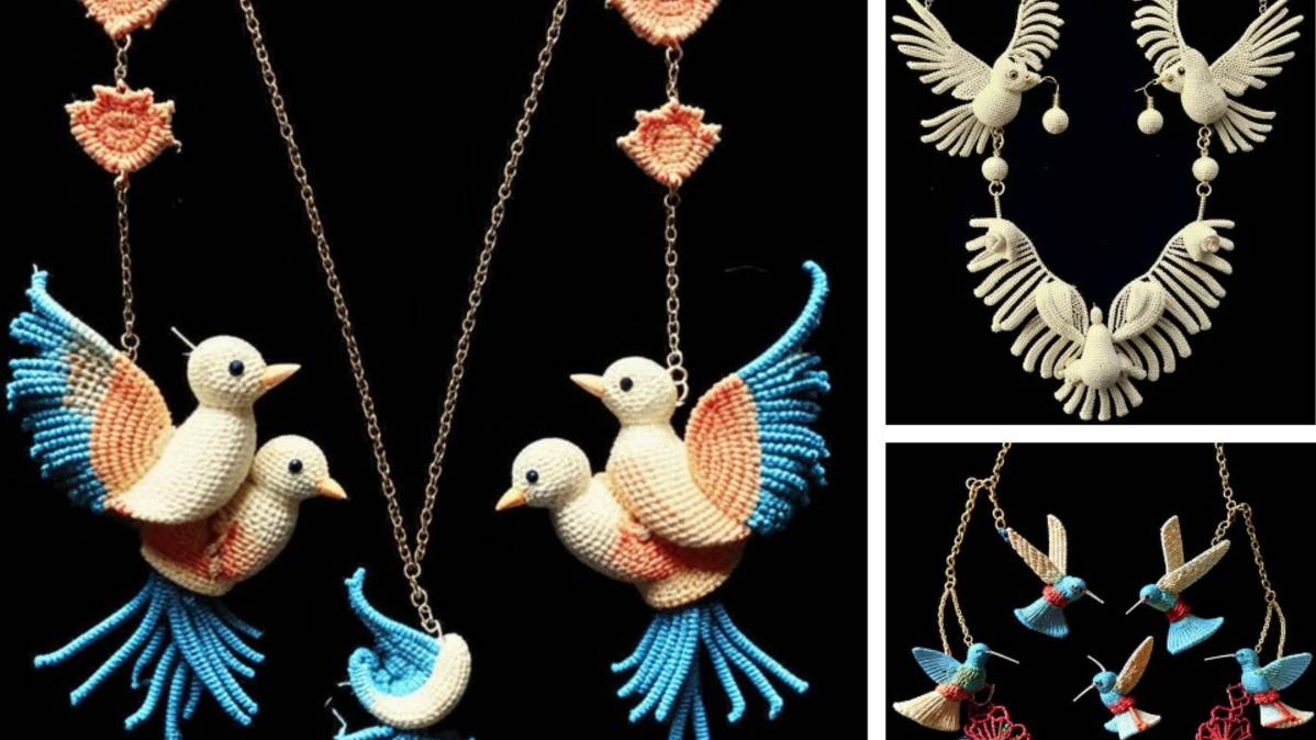 МИКС украшений на тему "ПТИЦЫ". ВЯЗАНИЕ от AI. Подборка №1. смотреть онлайн