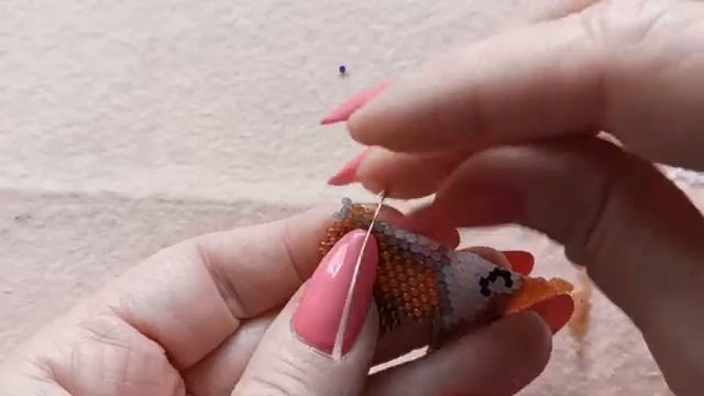 🦊 ЛИСИЧКА 🦊. Кирпичное плетение. Часть 2_5. смотреть онлайн