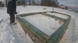 Как выровнять бетонный фундамент под сруб если залили
