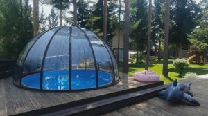 Каркасный бассейн на даче. Фильтр, обогреватель, как почистить бассейн