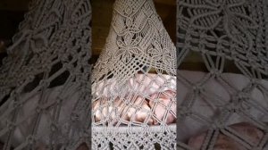 шатёр макраме из гамакового шнура