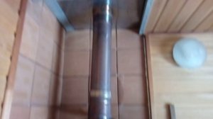 Баня с тёплым полом от газового котла из дома