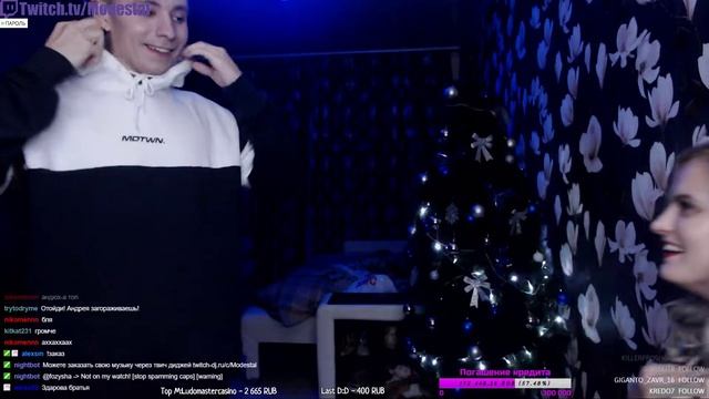 MODESTAL СПАЛИЛА ГРУДЬ НА СТРИМЕ смотреть онлайн