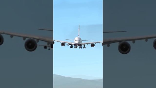 Мягкая посадка Airbus а380 ￼ смотреть онлайн