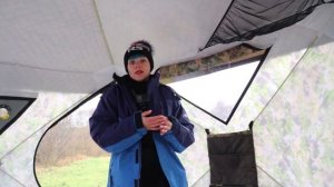 ЛУЧШАЯ БАНЯ - ПАЛАТКА КУБ! Купаюсь в РЕКЕ ЗИМОЙ. ОБЗОР. ?