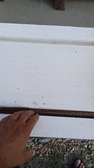 Армирование первого ряда газобетона #shorts #домизгазобе