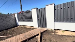 ЗАБОР ИЗ ГАЗОБЕТОНА ПОД ШТАКЕТНИК МЕТАЛИЧЕСКИЙ, МЕТАЛ