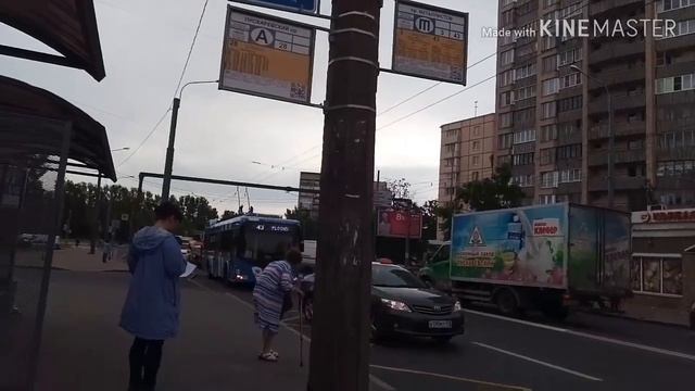 Посадка на 43 троллейбус Электробус Троллейбус Санкт-П смотреть онлайн