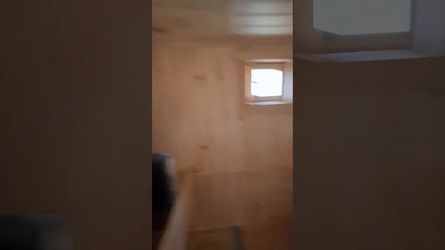 sklesnoe.ru Перевозная (мобильная) баня из бруса 2.3 х 6 м. смотреть онлайн