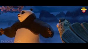 Кунг-фу панда учит китайский язык | Разговор По и мастера Угвэя около персикового дерева