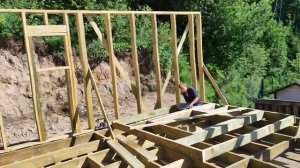 КАК ПРАВИЛЬНО УСТАНОВИТЬ УКОСИНЫ! СТРОИМ КАРКАС ДОМА 6