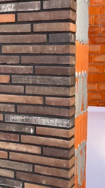 Кладка голландского ригельного кирпича. #каменщики #р? смотреть онлайн