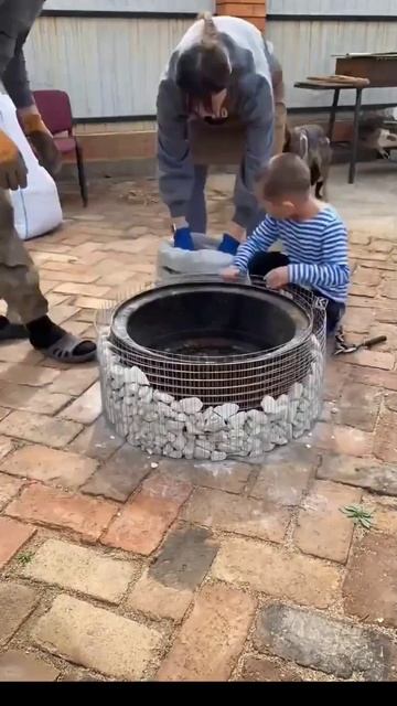 Кострище своими руками за 10 минут #кострище#костёр смотреть онлайн