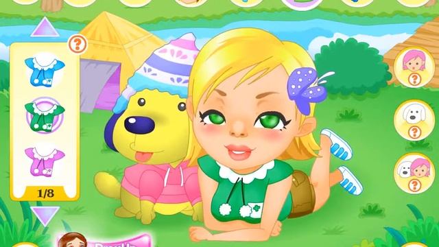 Мультяшная игра про девочку и щенка! Игра детям! смотреть онлайн