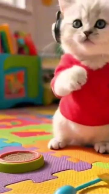 Безумный танец кота - невозможно не смеяться! 😹 смотреть онлайн