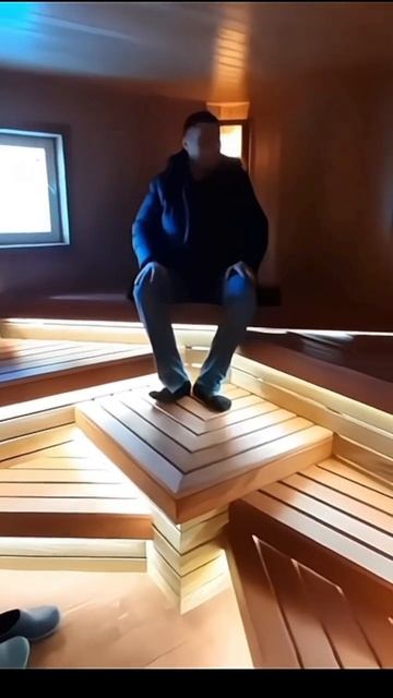 необычные полки в бане #irkutsk #sauna #баня смотреть онлайн