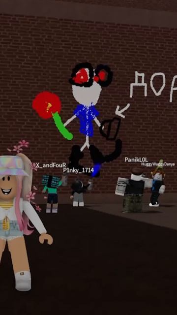 Кого они нарисовали?! 😨🤔 #shots #roblox #роблокс #игра #рисунок #рисую #spraypaint #игры #арт смотреть онлайн