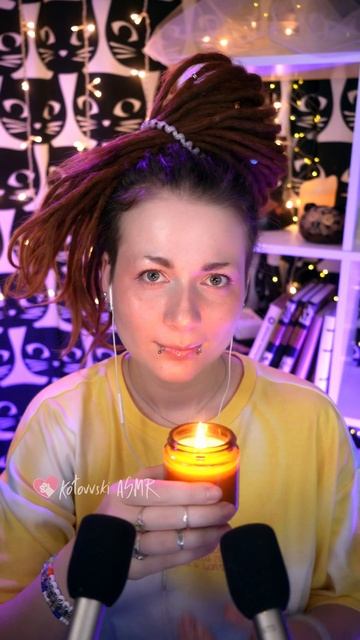 Звук камина 🔥 Треск свечи ✨ АСМР | ASMR