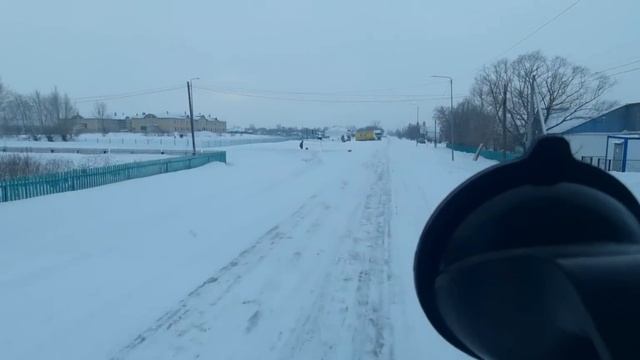 г. Кокшетау,  трасса то лёд то снег. КазАвтоЖол отдыхает)