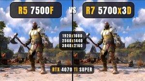 AMD Ryzen 5 7500F vs Ryzen 7 5700x3D - 1080p, 1440p, 4K - AM4 vs AM5 Budget CPUs - 4070 Ti Super