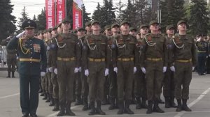 Торжественное построение личного состава ВУЦ ЮУрГУ